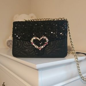 Betsey Johnson Bag Black sequins